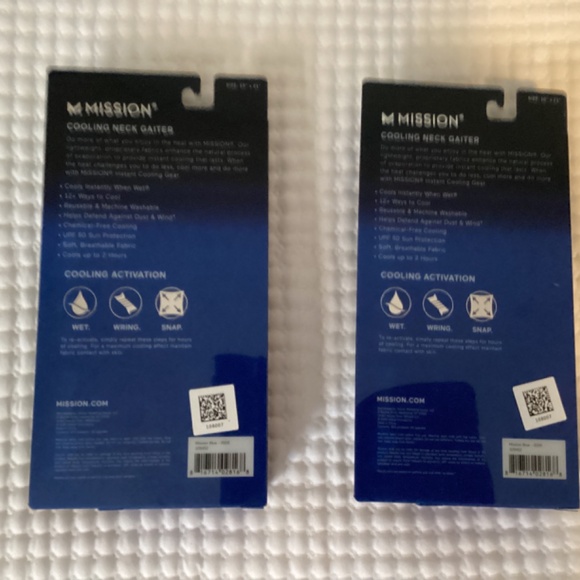 Mission Cooling Neck Gaiter [2] unisex Blue - Picture 2 of 3